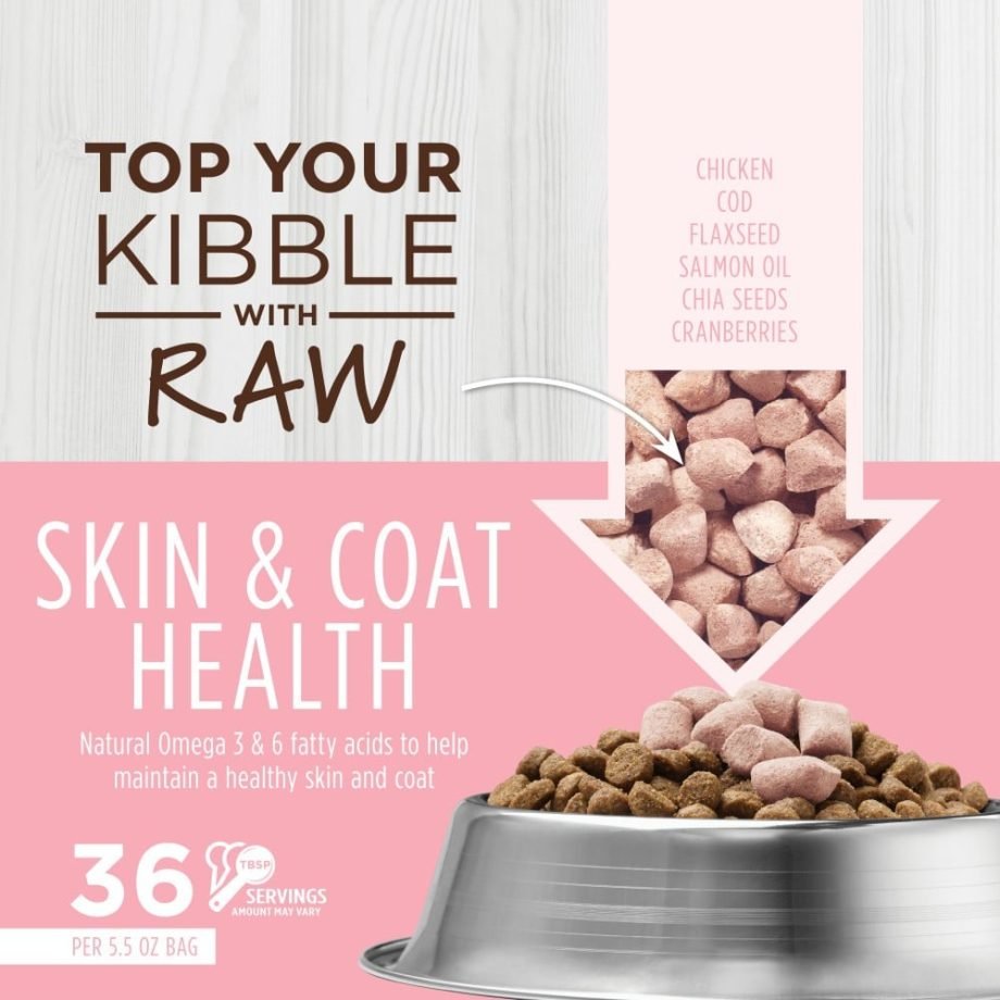 Instinct Cat Freeze-dried Raw Boost Mixers Grain-free Skin & Coat Cat Food Topper - 156G